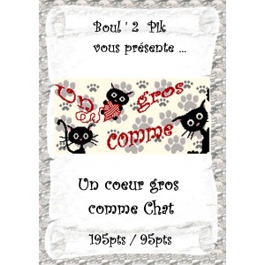Un Coeur gros comme Chat  NB