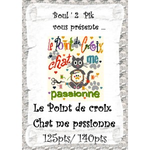 Le Point de Croix chat me Passionne